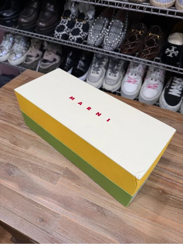 Marni Shoes Box - White/Yellow/Green in white|yellow from Poshmark, photo 1 of 1