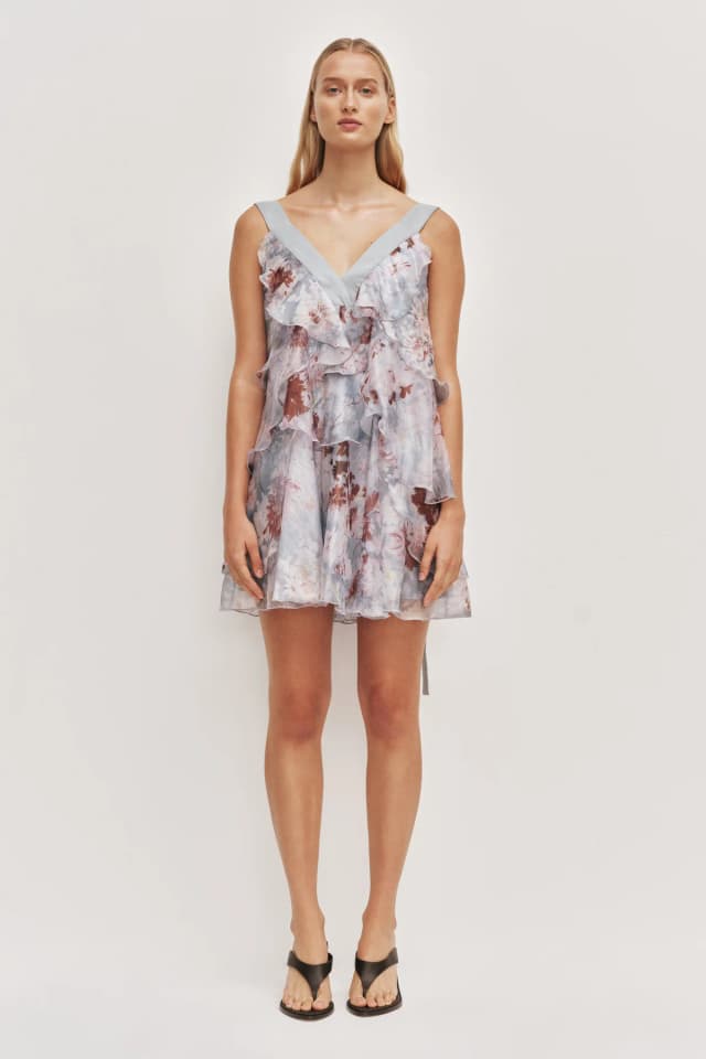 AJE Athena Mini Dress in FULL BLOOM, image 1 of 1 from Aje