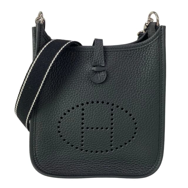 Hermès Shoulder Bag Evelyne TPM Amazon Black Silver in Black Clemence leather from The Reluxe, photo 1 of 1
