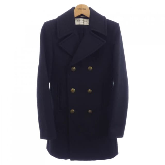 Saint Laurent Coat Black in Black from The Reluxe, photo 1 of 1