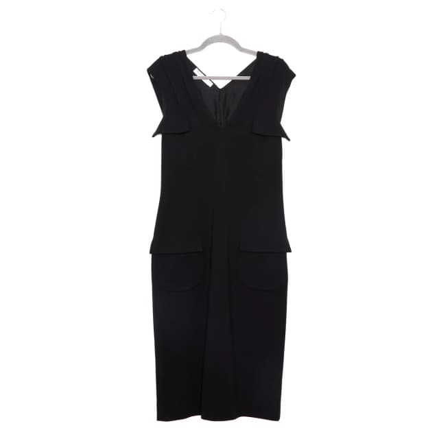Dior Mid-Length Dress Black 12-14 in Black Wool from Revivre Luxury Consignment, photo 1 of 1