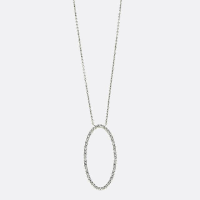 Tiffany & Co. Metro Diamond Oval Pendant from The Vintage Jeweller, photo 1 of 1