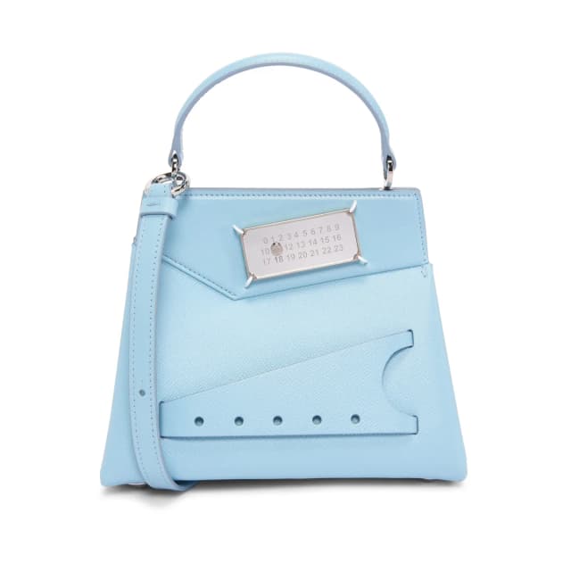 Maison Margiela Small Snatched Bag in Pale Blue Calfskin from Blue Spinach, photo 1 of 1