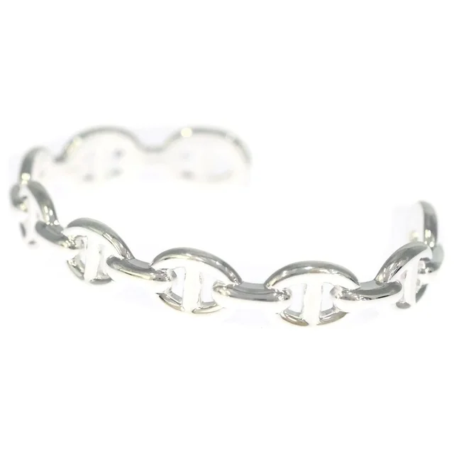 Hermès Chaine D'Ancre Enchainee Bangle Bracelet Silver in Silver from The Reluxe, photo 1 of 1