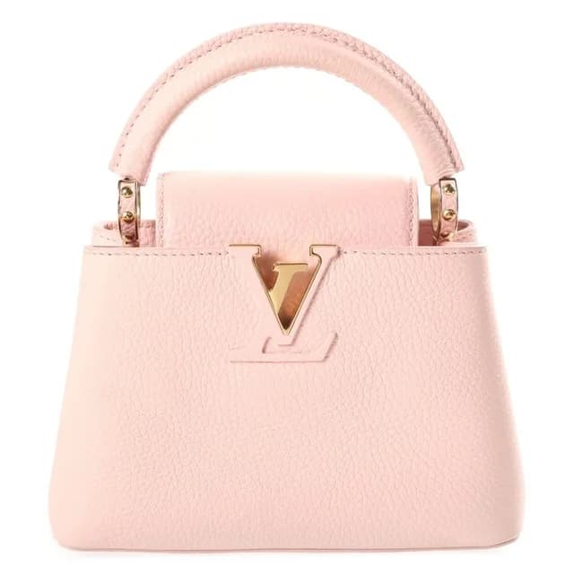 Louis Vuitton Parnassea Capucines Mini 2-Way Shoulder Bag Pink Leather Gold in Pink Leather from The Reluxe, photo 1 of 1