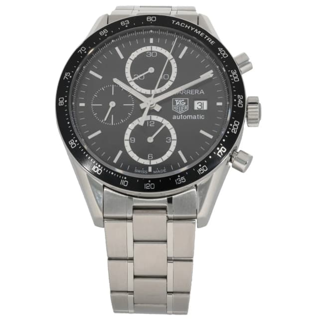 TAG Heuer Carrera CV2010-1 41mm Stainless Steel Watch from H&T, photo 1 of 1
