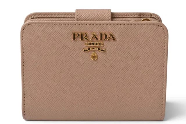 Prada Wallet Bifold Cipria Pink Beige Saffiano Leather in Beige Saffiano leather from The Reluxe, photo 1 of 1