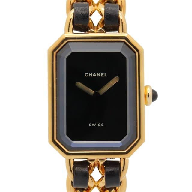 Chanel Watch Premiere M Black Leather in Black Leather from The Reluxe, photo 1 of 1