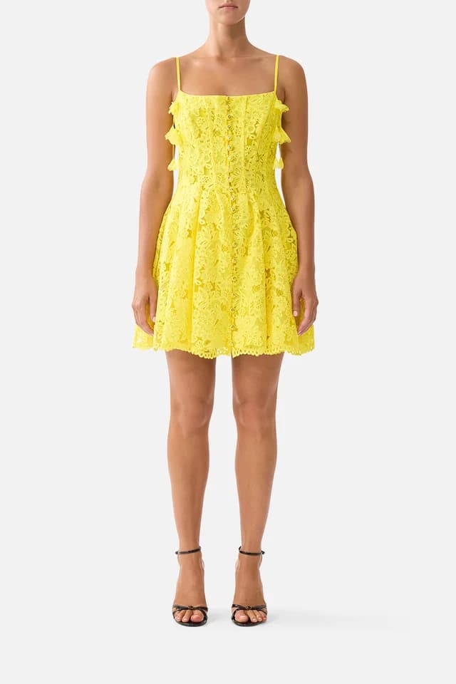 Camilla eBoutique CORSET DRESS WITH SHORT FLARED SKIRT LADY LIMONADA, image 1 of 1 from CAMILLA