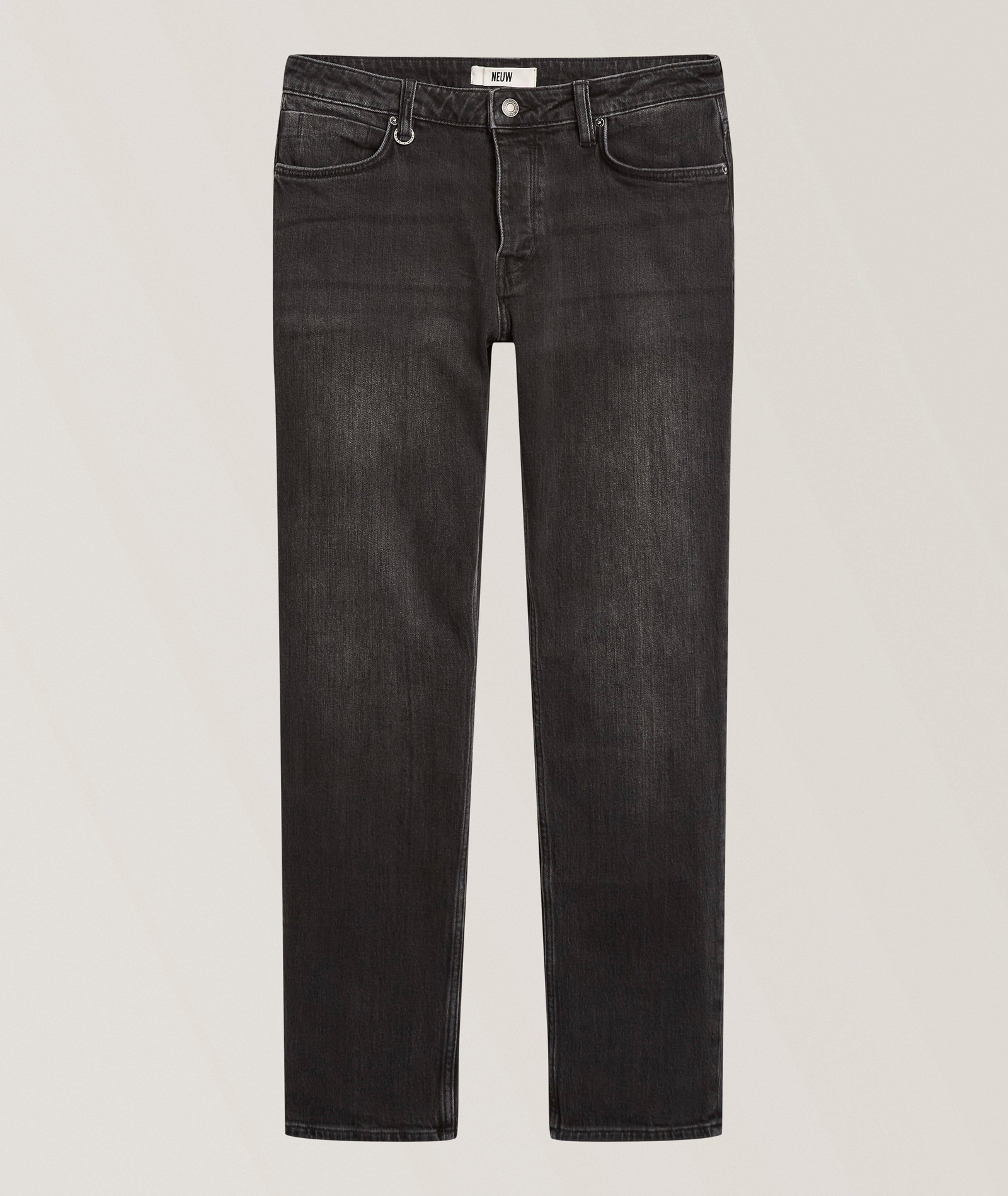 NEUW Ray Straight-Fit Stretch-Cotton Jeans in Grey 99% cotton, 1% elastane, image 1 of 1 from Harry Rosen