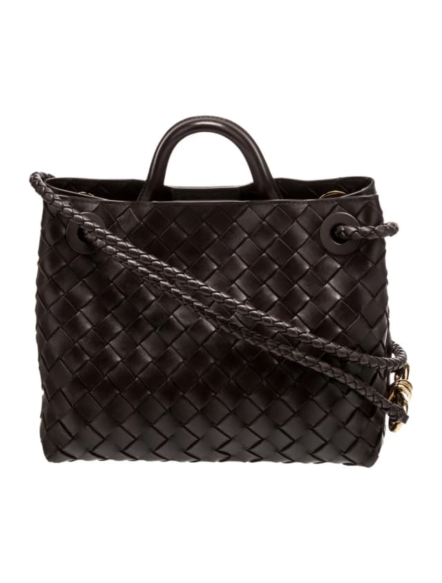 Bottega Veneta Top Handle Other bag in Brown Woven leather from The RealReal, photo 1 of 1