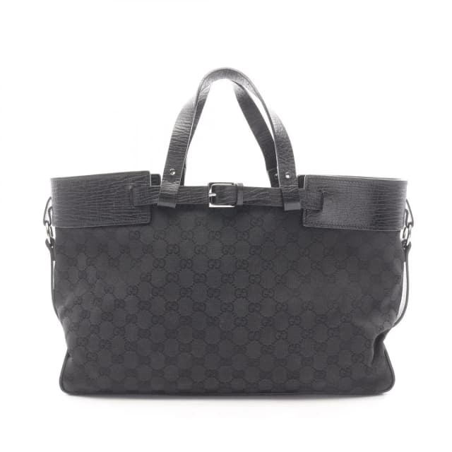 Gucci Tote GG Canvas Black in Black Canvas from The Reluxe, photo 1 of 1