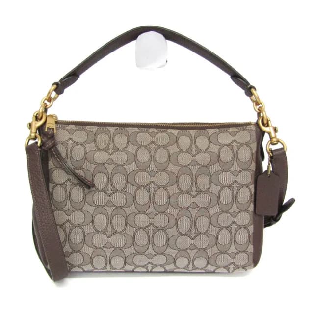 Coach Signature Shay Crossbody Bag 5215 Women's Canvas,Leather Handbag,Shoulder Bag Beige,Brown in Beige/Brown Canvas , Leather from Elady, photo 1 of 1