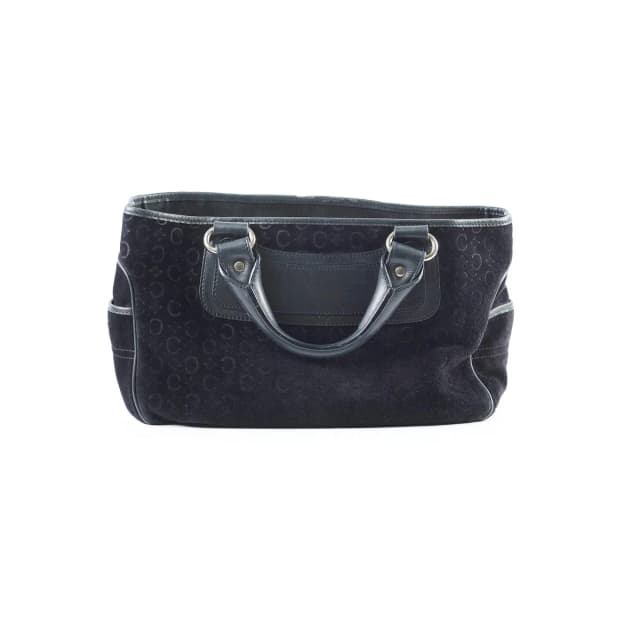 Celine Boogie Satchel Macadam Black Suede in Black Suede from The Purse Affair, photo 1 of 1