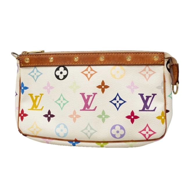 Louis Vuitton Pouch Monogram Multicolor Pochette Accessoires Blanc in White from The Reluxe, photo 1 of 1