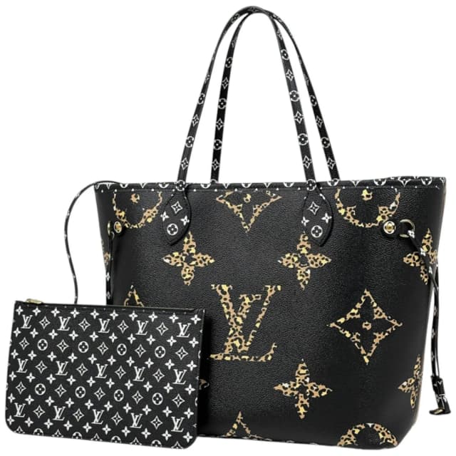 Louis Vuitton Neverfull MM Tote Bag Monogram Jungle Noir in Black from The Reluxe, photo 1 of 1