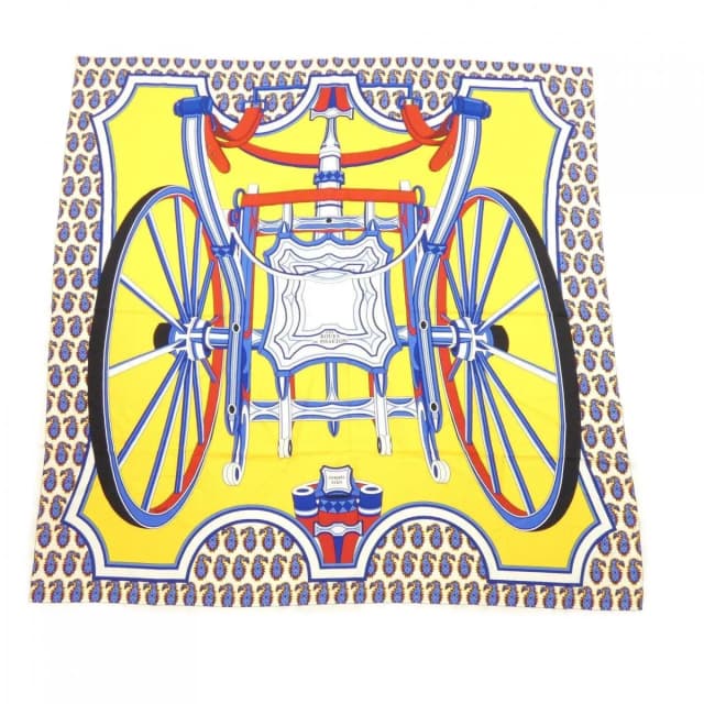 Hermès les Roues de Phaeton Carre Geant 140 Shawl Scarf in Silk from The Reluxe, photo 1 of 1