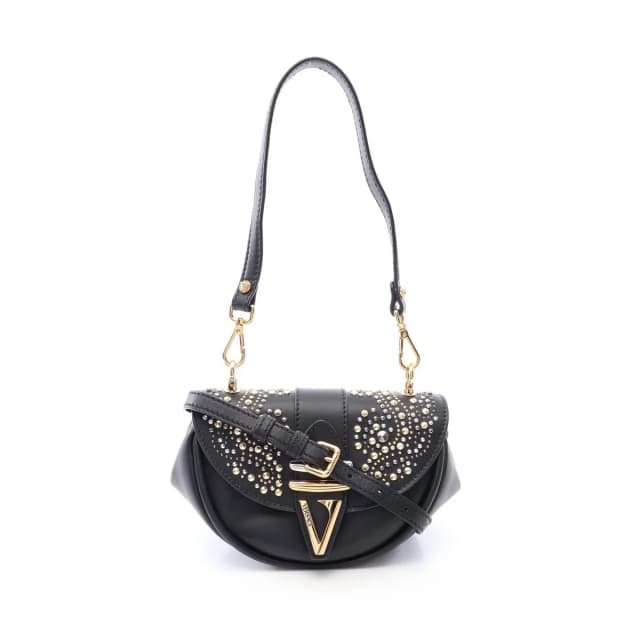 Versace Shoulder Bag Virtus Small 2-Way Black Multi Leather in Black Leather from The Reluxe, photo 1 of 1