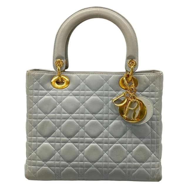 Handbag Lady Dior Light Blue Lambskin in Blue Lambskin from The Reluxe, photo 1 of 1