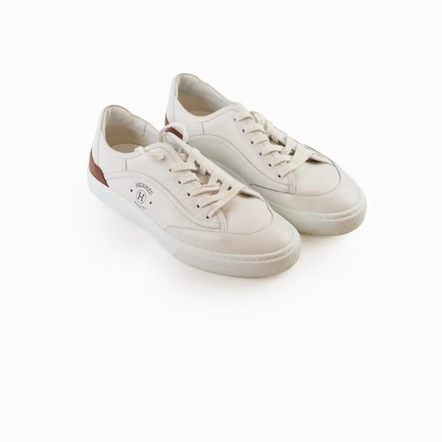 Hermès Get Sneakers White - Mens Size 43 in White Leather from The Purse Affair, photo 1 of 1