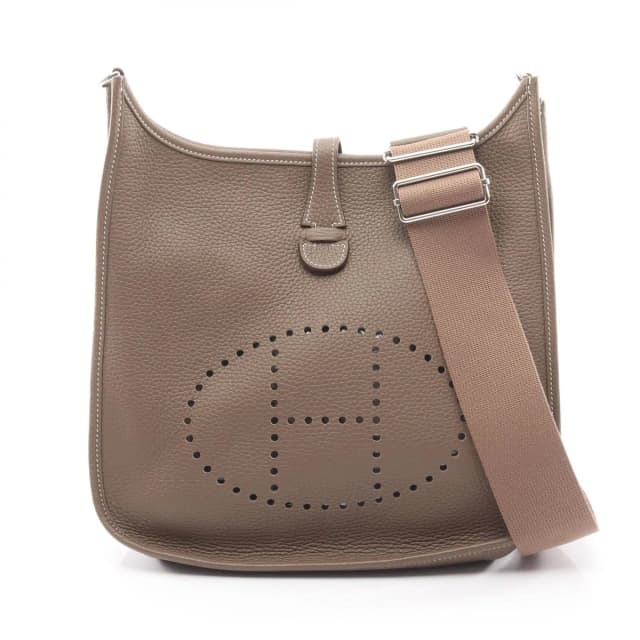 Hermès Shoulder Bag Evelyne 3 Trois PM Etoupe Leather in Taupe Leather from The Reluxe, photo 1 of 1