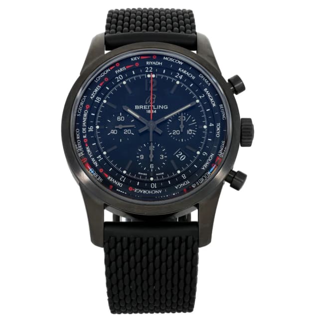 Breitling Transocean Unitime Pilot MB0510 46mm PVD Stainless Steel Watch from H&T, photo 1 of 1