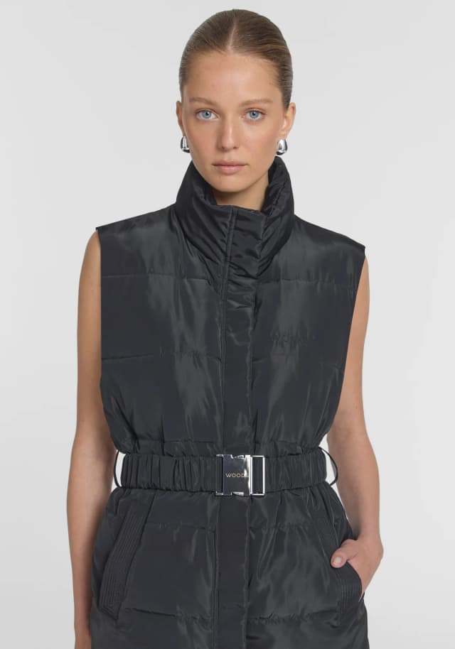 VIKTORIA & WOODS Alchemy Puffer Vest in BLACK, image 1 of 1 from Viktoria & Woods