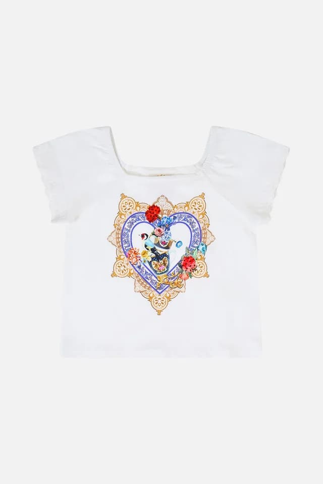 Camilla eBoutique KIDS SHORT SLEEVE SQUARE NECK TEE THE POTTERY PARLOUR, image 1 of 1 from CAMILLA