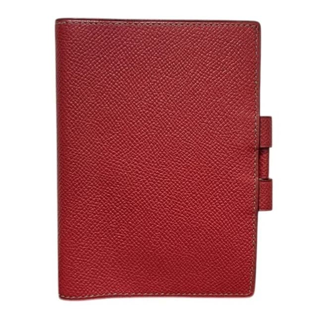 Hermès Agenda Notebook Cover (□A stamp) - Brand Accessories Men's & in Green/Red color Leather from Elady, photo 1 of 1