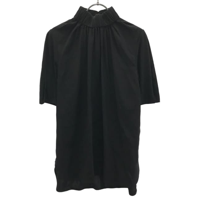 Celine by Phoebe Philo High Neck Silk Gathered Blouse Top 2 Black 38 in Black Silk from The Reluxe, photo 1 of 1