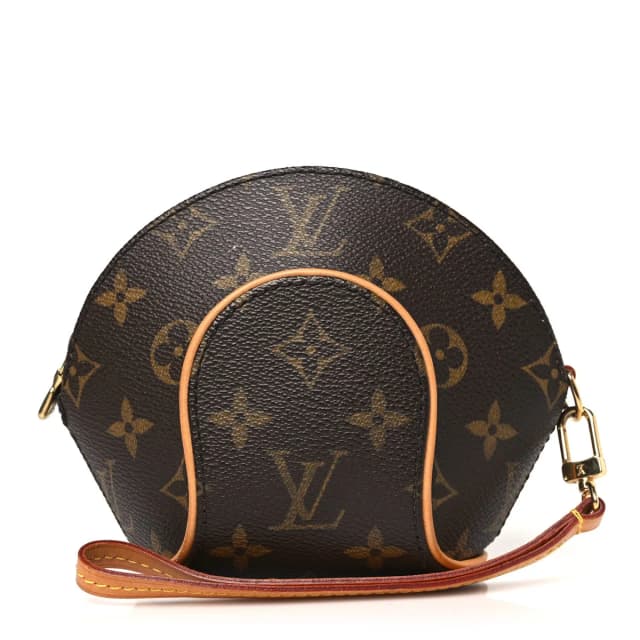Louis Vuitton Monogram Mini Ellipse Wristlet Clutch Coated Canvas Bag - Brown in Brown Coated canvas from H&T, photo 1 of 1
