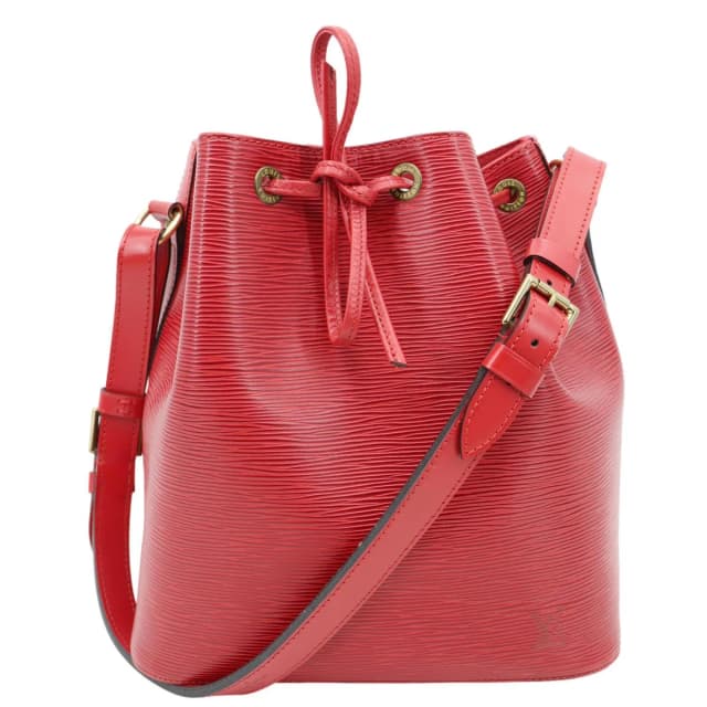 Louis Vuitton Petite Noe Epi Leather Shoulder Bag Red in Red Leather from Dallas Designer Handbags, photo 1 of 1