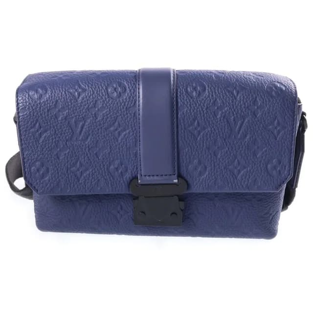 Louis Vuitton Monogram Taurillon S Cape Messenger Leather Shoulder Bag Navy in Navy Leather from The Reluxe, photo 1 of 1