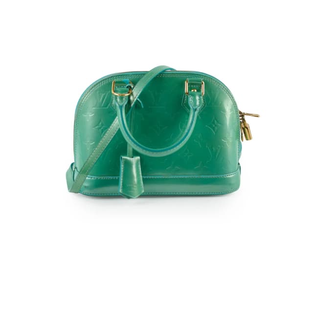 Louis Vuitton Alma BB Patent Green in Green Patent leather from The Purse Affair, photo 1 of 1