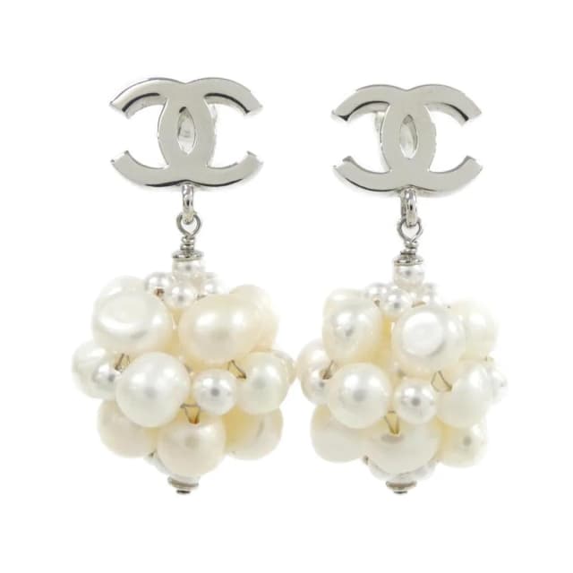 Chanel Earrings Silver in Silver from The Reluxe, photo 1 of 1