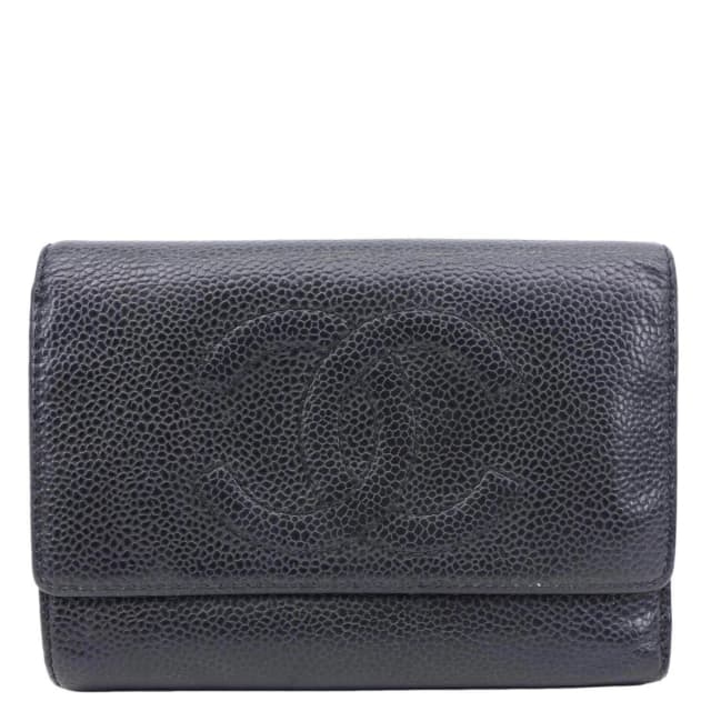 Chanel Timeless CC Caviar Leather Wallet Black in Black Caviar leather from Dallas Designer Handbags, photo 1 of 1