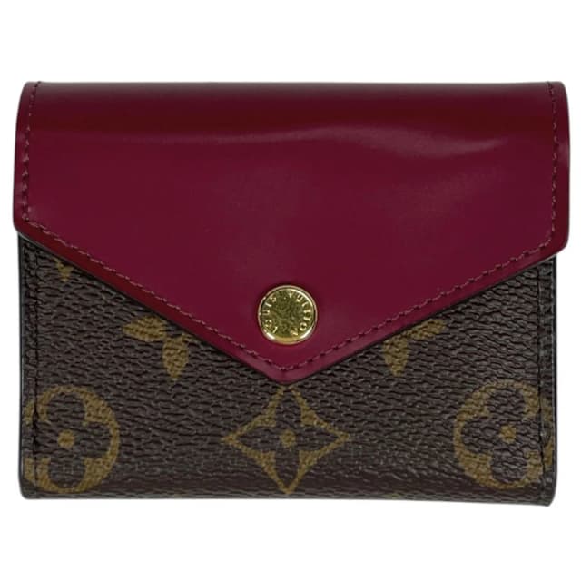 Louis Vuitton Portefeuille Zoe Trifold Wallet Monogram Brown Fuchsia in Brown from The Reluxe, photo 1 of 1