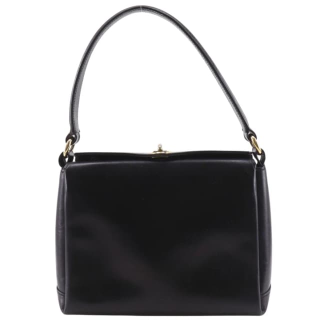 Gucci Vintage Leather Black Shoulder Bag in Black Leather from The Reluxe, photo 1 of 1