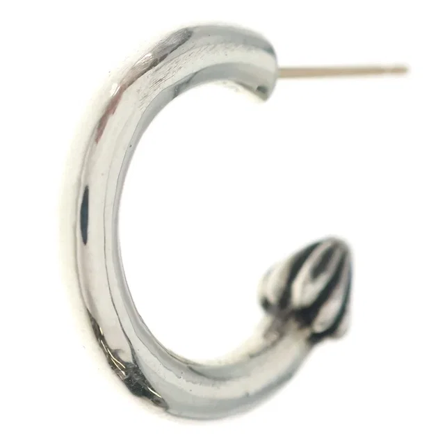 Chrome Hearts Hoop Plain Earrings Silver in Silver from The Reluxe, photo 1 of 1
