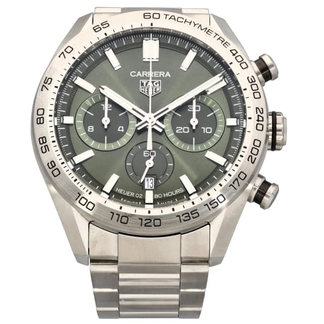 TAG Heuer Carrera CBN2A10 44mm Stainless Steel Watch from H&T, photo 1 of 1
