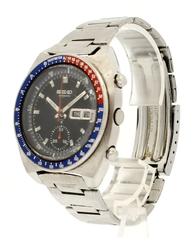 Vintage Pepsi Bezel Automatic Chronograph Blue Dial Men's Watch| Seiko | Buy at in Blue from Truefacet, photo 1 of 1