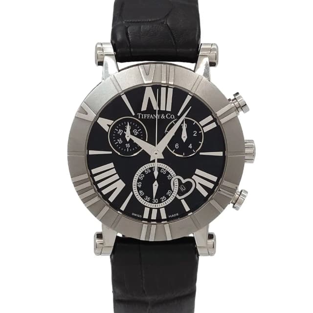 Tiffany & Co. Atlas Chronograph Heart Date 32 Watch Quartz in Leather from The Reluxe, photo 1 of 1