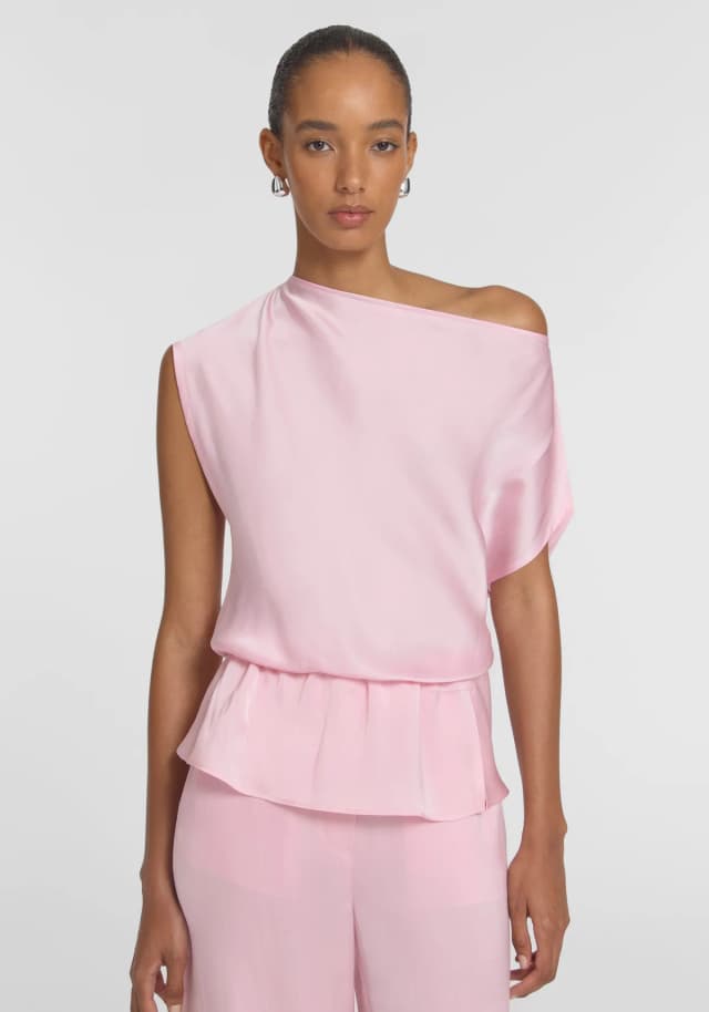 VIKTORIA & WOODS Palmer Top in BLUSH, image 1 of 1 from Viktoria & Woods