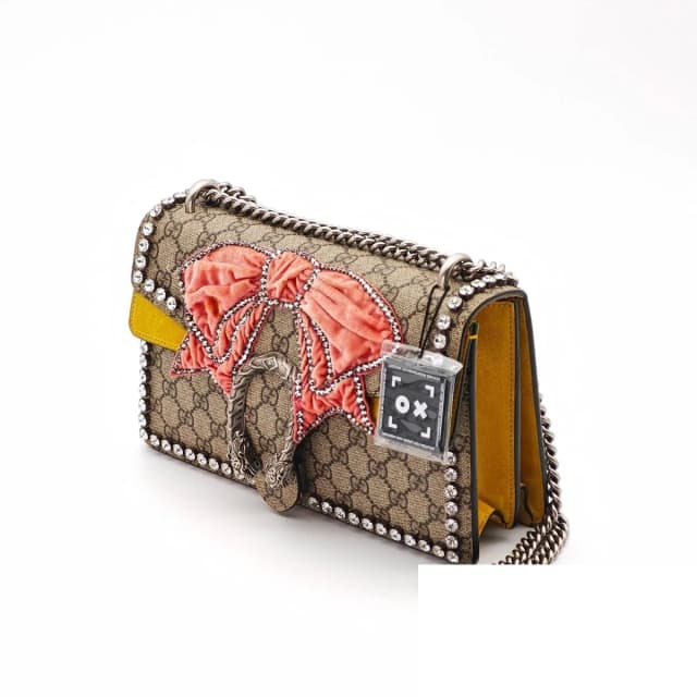 Gucci Dionysus Ribbon 2-Way Shoulder Bag Beige in Beige Canvas from The Reluxe, photo 1 of 1