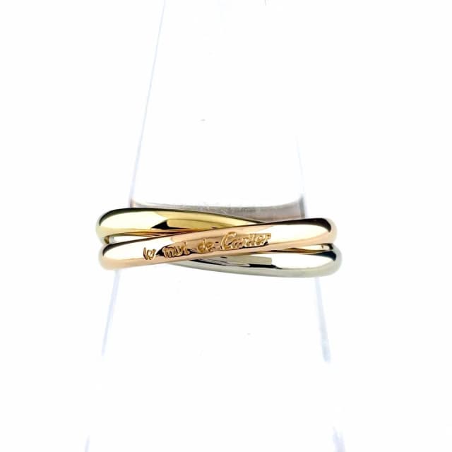 Cartier Trinity Yellow Gold Pink White Ring Three Color in White from The Reluxe, photo 1 of 1