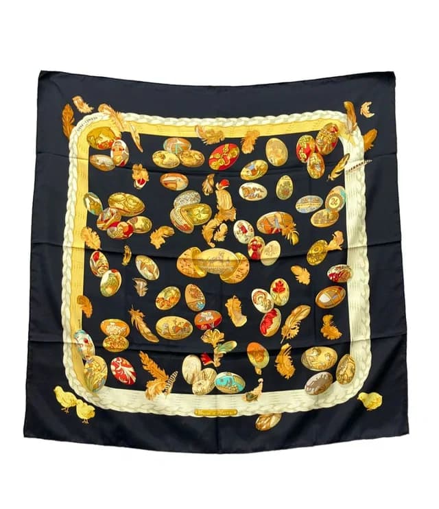 Scarf Carre 90 Silk 100% Couvee D'hermes Eggs in Silk from The Reluxe, photo 1 of 1