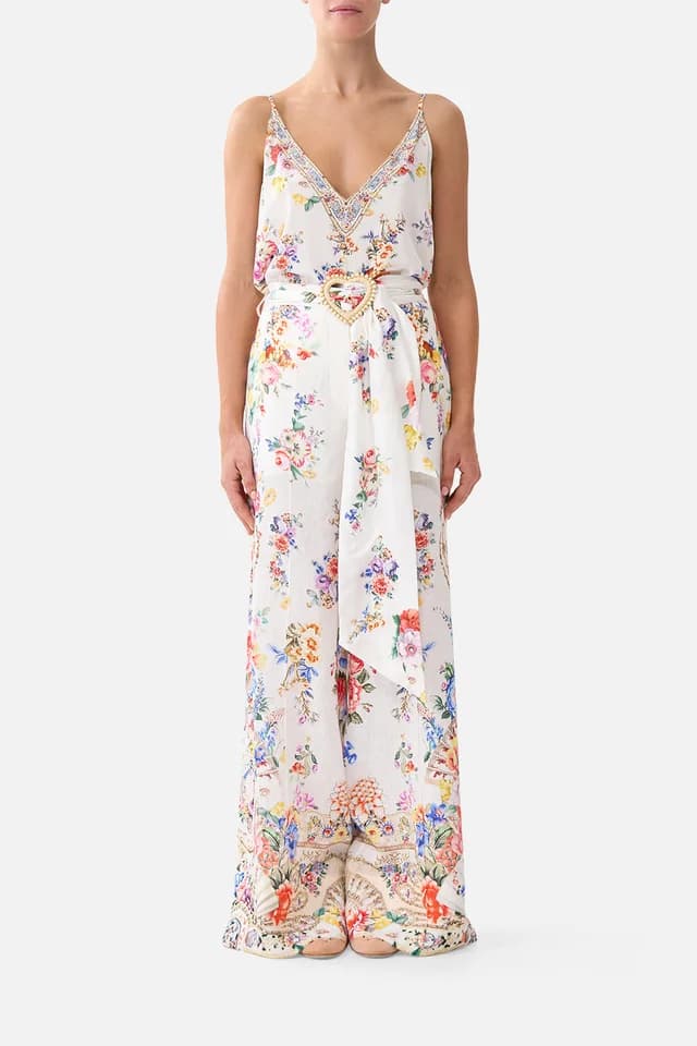 Camilla eBoutique SCARF BELT WIDE LEG PANT I LEFT MY HEART IN GRANADA, image 1 of 1 from CAMILLA