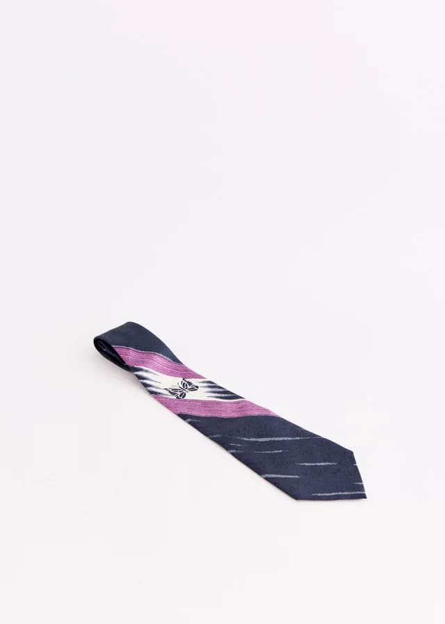 Needles Silk Paisley Satin Neck Tie in B-Black, image 1 of 1 from Incu