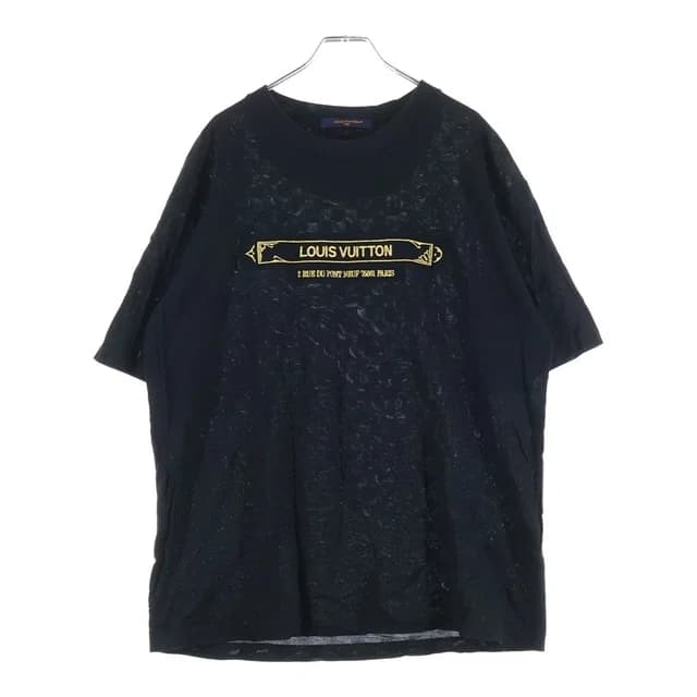 Louis Vuitton 25 AW Embellished Damier Piquet Crew Neck Short Sleeve T-Shirt from The Reluxe, photo 1 of 1