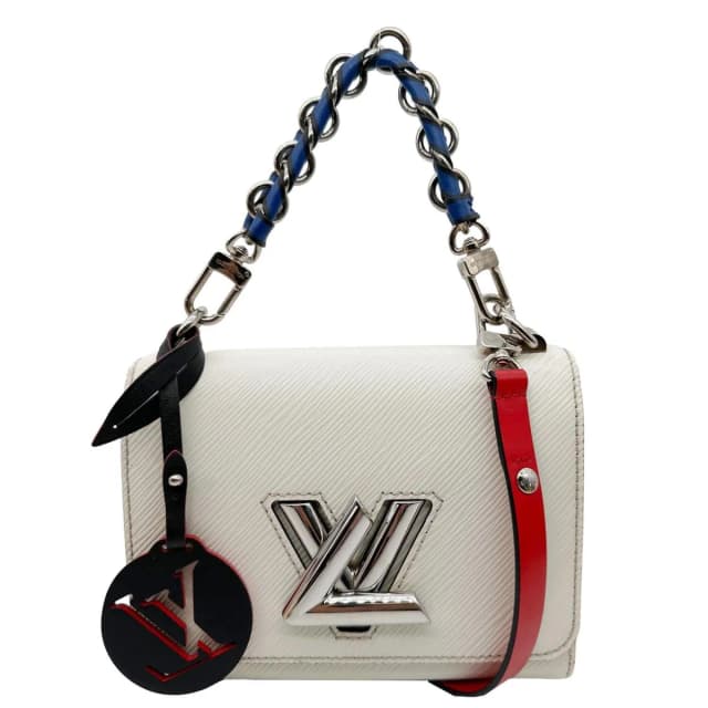 Louis Vuitton Twist PM Braided Handle Epi Leather Shoulder Bag White in White Leather from Dallas Designer Handbags, photo 1 of 1